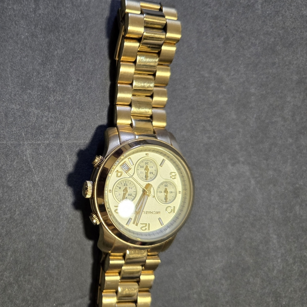 Michael Kors chronograph gol-tone watch